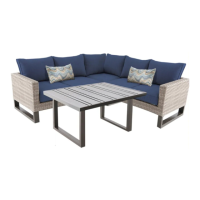 Preview: PARK HEIGHTS 4-PIECE STEEL SECTIONAL SET FRS80897BL-ST