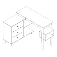 Preview: FUFU & GAGA L-Shaped Desk