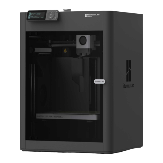Bambu Lab P1S - Quick Start Manual