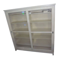 Preview: GRANEMO GLASS DOOR CABINET 64X68"