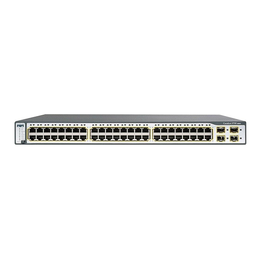 Sdm Commands Cisco Catalyst 3750 - User Manual