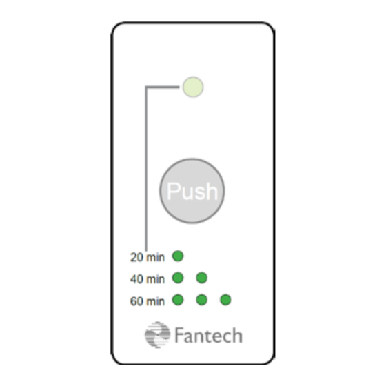 Fantech Rts 5 Timer Fantech RTS5 - User Manual