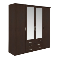 Preview: New Hallingford 4 Door 3 Drawer Wardrobe