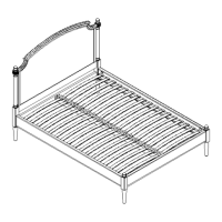 Preview: Etienne Louis HE bed 150cm bedstead