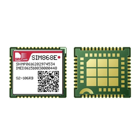 SIM Tech SIMCom SIM868 Series - User Manual
