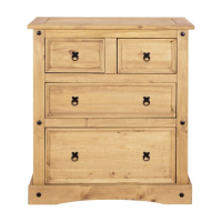 Preview: Birlea CORONA 2+2 DRAWER CHEST