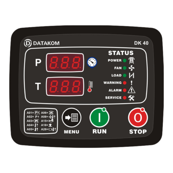 Datakom DK-40 - ELECTRICAL INSTALLATION