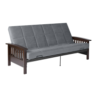Preview: Wooden Arm Futon Frame FI330BLKS