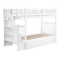 Preview: WOODLAND STAIRCASE BOOKSHELF BUNK BED
