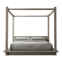 Preview: RECLAIMED RUSSIAN OAK CANOPY BED