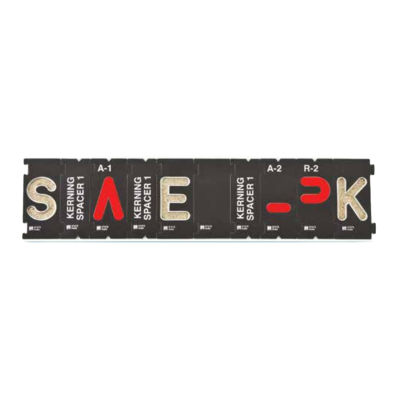 Interlock Signboard Rockler Interlock Signmaker’s Templates State Park - User Manual