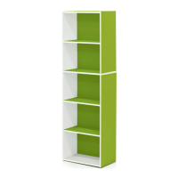 Preview: Open Shelf Bookcase 11055WH-GR