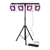 Preview: Beamz LED PARBAR 4Way Full Kit