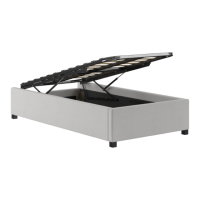 Preview: Single Size Upholstered Gaslift Bed Base