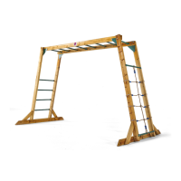 Preview: Plum Wooden Monkey Bars 27695
