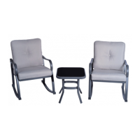 Preview: GARDENLINE ROCKING BISTRO SET 811944