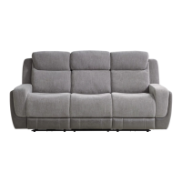 Preview: SYNE 2179-52PHR ZG Reclining Sofa w/Pwr headrest DDT