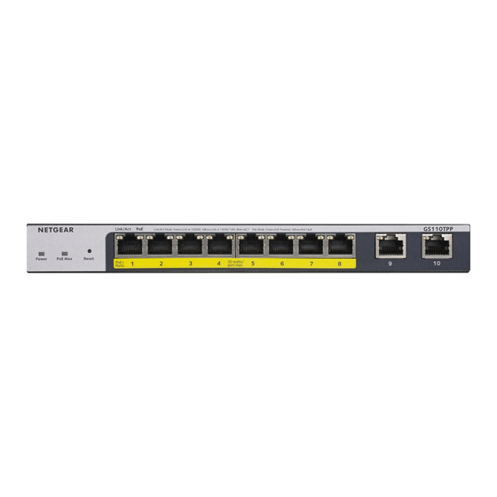 NETGEAR GS110TP - ProSafe Gigabit Smart Switch - User Manual